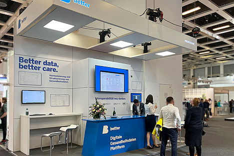Better Deutschland GmbH. Messestand - DMEA Berlin 2023.