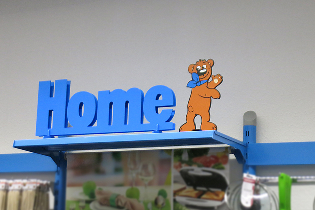 Doppelkonturschrift 5mm - TEDi Regalbeschriftung