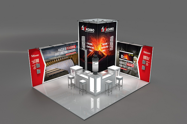 ADZ Nagano GmbH - ACHEMA 2022 - ECKSTAND 5,00 x 6,00 x 4,00m