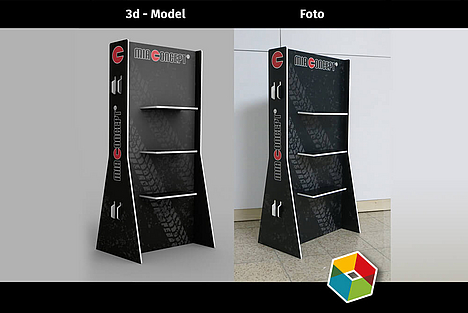 Steckmöbel als Display