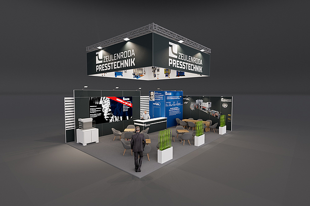 Zeulenroda Presstechnik GmbH Blechexpo Stuttgart 2024  Eckstand 11,00 x 7,00 x 3,50m