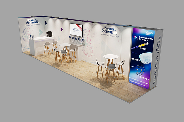 Boston Scientific, DGK Hamburg 2025 Eckstand 9,50 x 2,00 x 2,50m.