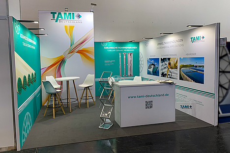 TAMI - Reihenstand 4,50 x 4,50m. IFAT München 2026.
