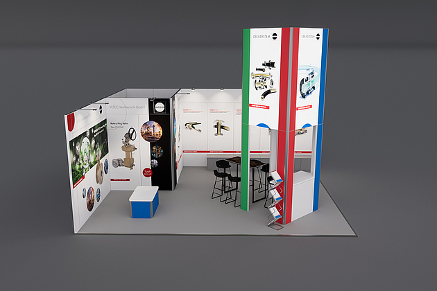 CERA SYSTEM Verschleißschutz GmbH - Valve World Expo 2024 - ECKSTAND 7,00 x 6,00 x 3,00m