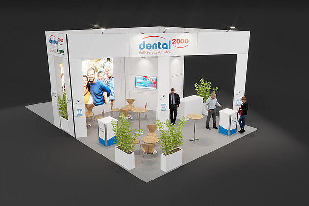 dental 2000 Full-Service-Center GmbH & Co. KG - FACHDENTAL 2024 - KOPFSTAND 7,00 x 7,00 x 4,50m