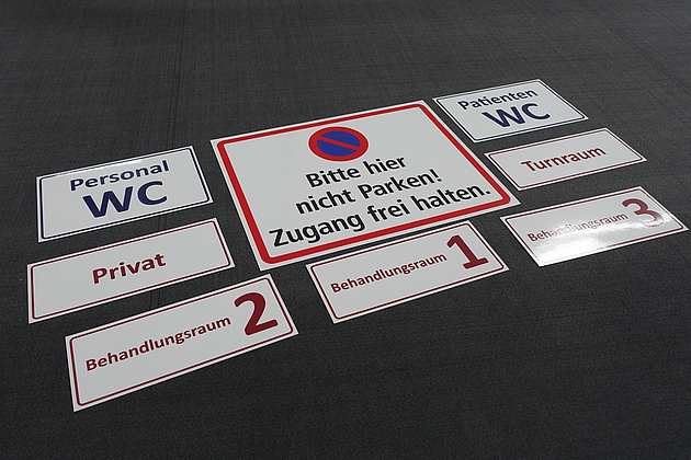 Beispiel Infosticker, Aufkleber