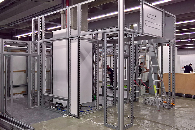 Grundkonstruktion beMatrix - ohne Wandfüllung - Beispiel 01