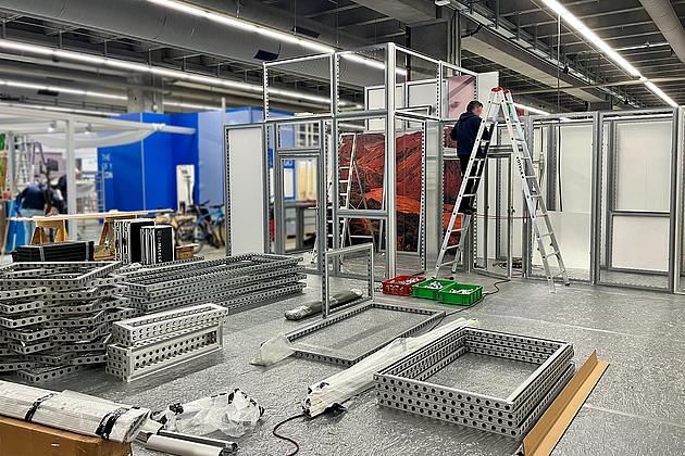 Grundkonstruktion beMatrix - ohne Wandfüllung - Beispiel 03