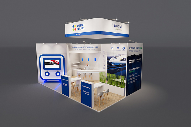WEILBURGER Coatings GmbH - InnoTrans 2024 - ECKSTAND, BxTxH ca. 08,50 x 5,50 x 4,00m