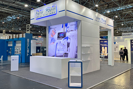 Inselstand. Fisher & Paykel. Medica 2023.