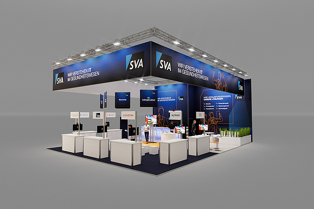 SVA System Vertrieb Alexander GmbH DMEA Berlin 2025 Kopfstand 10,00 x 13,00 x 5,50m