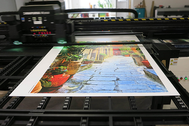 UV Plattendirektdruck Beispiel