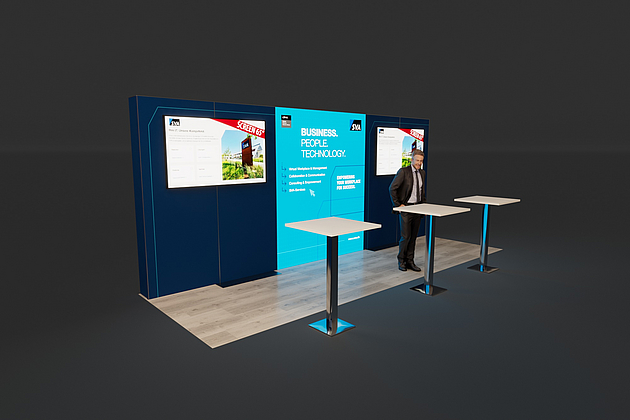 SVA - VWE 2025 - BERLIN - REIHENSTAND, BxTxH ca. 6,00 x 2,00 x 2,50m