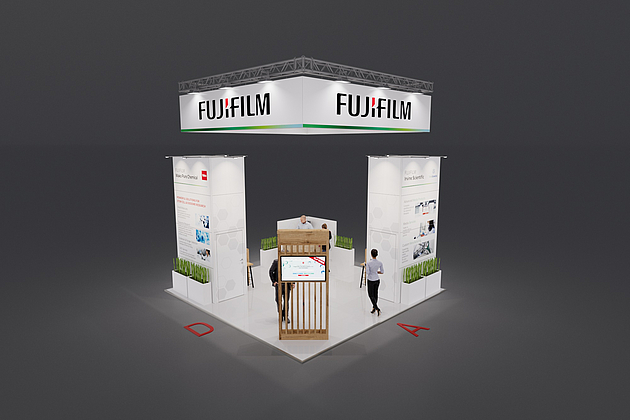 FUJIFILM Wako Chemicals Europe GmbH - ISSCR 2024 ANNUAL MEETING HAMBURG 2024 - INSELSTAND  6,00 x 6,00 x 4,00m