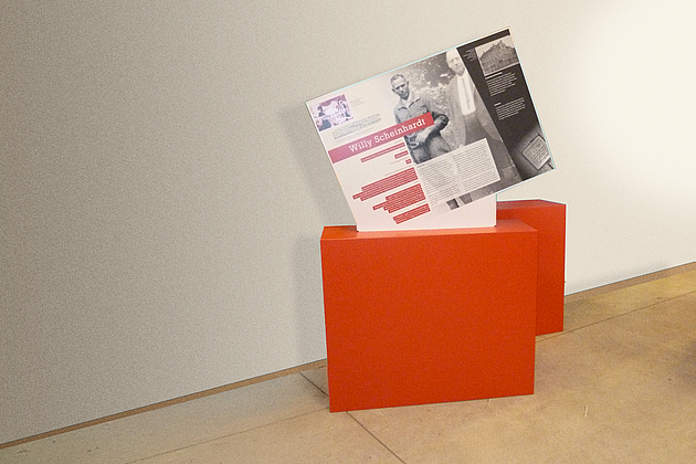 Sonderbau. Austellungs-Aufsteller aus 16mm Wabenplatte.