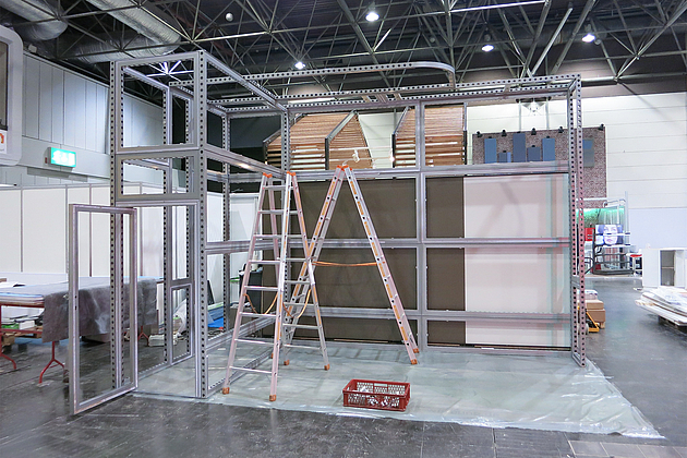 Grundkonstruktion beMatrix - ohne Wandfüllung - Beispiel 04