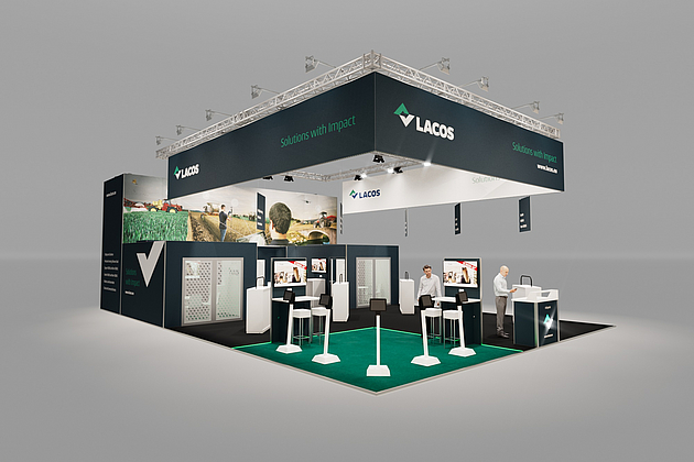 Kopfstand, Messestand - Agritechnica 2025. LACOS GmbH.