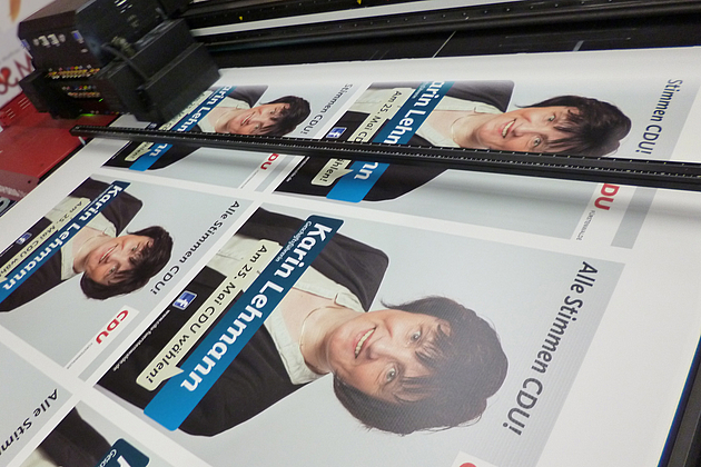 Beispiel Wahlplakat.