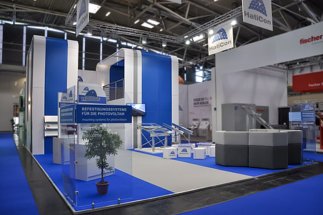 Messestand HatiCon Befestigungssysteme.  Intersolar 2013.